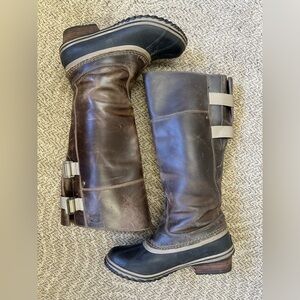 Sorel Slimpack Tall II Equestrian Waterproof Riding Boots Womens 8 - NL2321-078